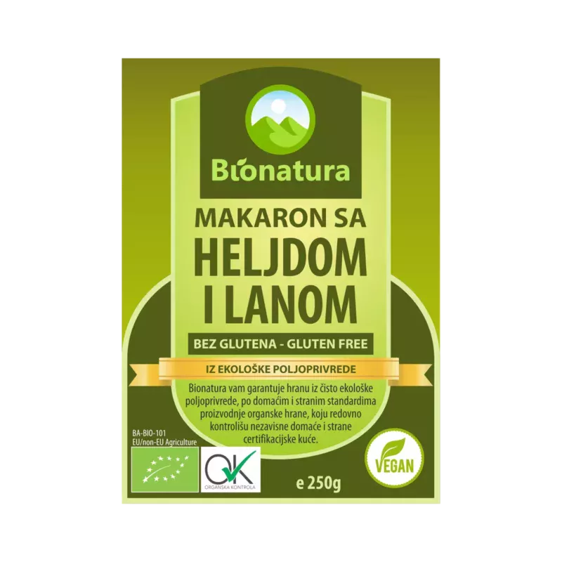 Makaron sa heljdom i lanom (bezglutenski) 250g