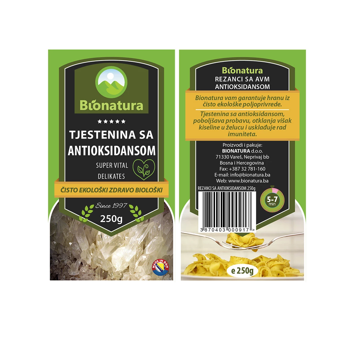 Rezanci sa antioksidansom 250g